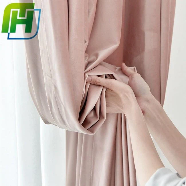 solid velvet curtain  (4)