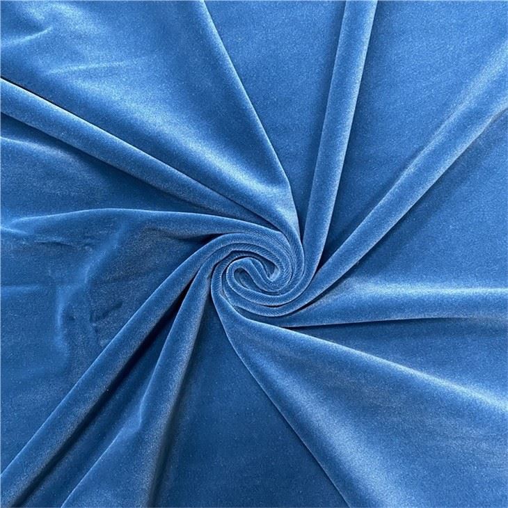 Blue Velvet Curtain Fabric