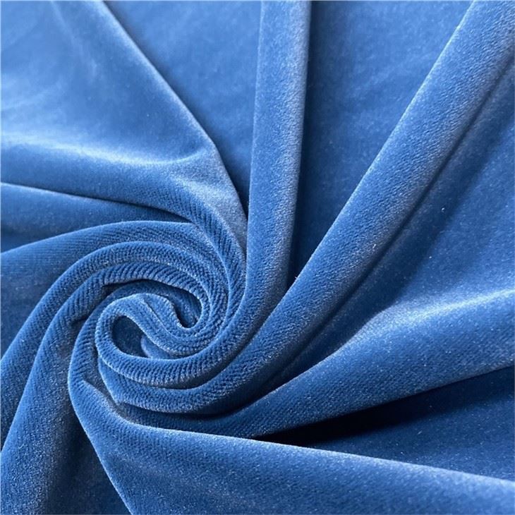 Blue Velvet Curtain Fabric